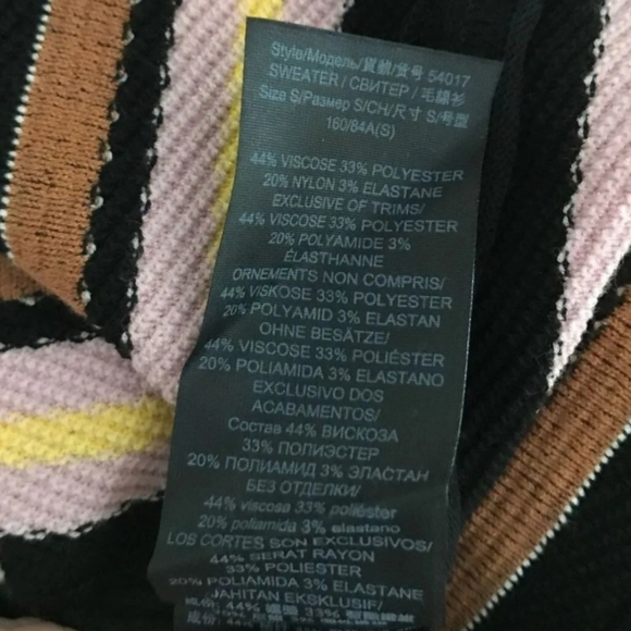 Tory Burch Multicolored Striped Sleeveless Sweater Dress. Large. EUC - Picture 11 of 12